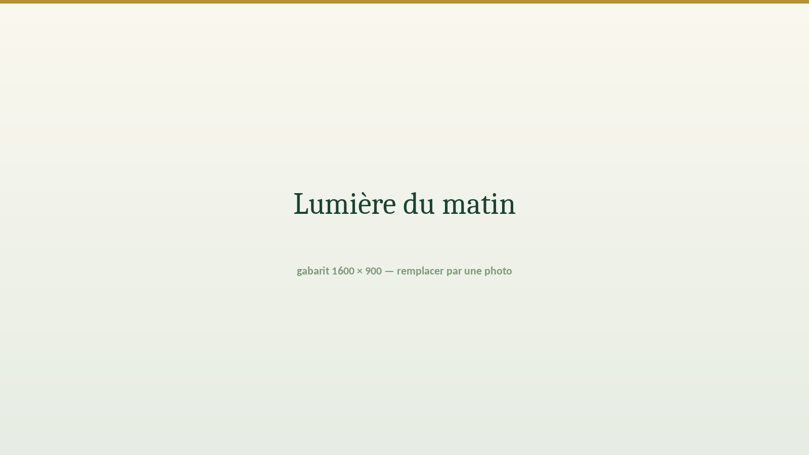 Lumière du matin sur une table de cuisine